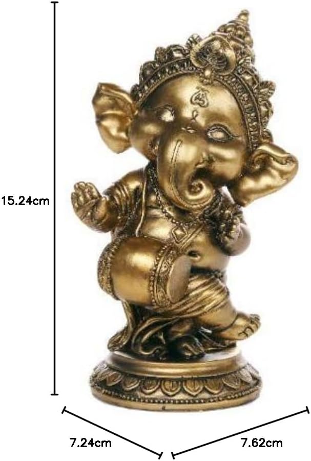 Pacific Giftware Ganesha The Hindu Elephant Deity Dancing Playing Instrument Ganesh Figurine Sculptu