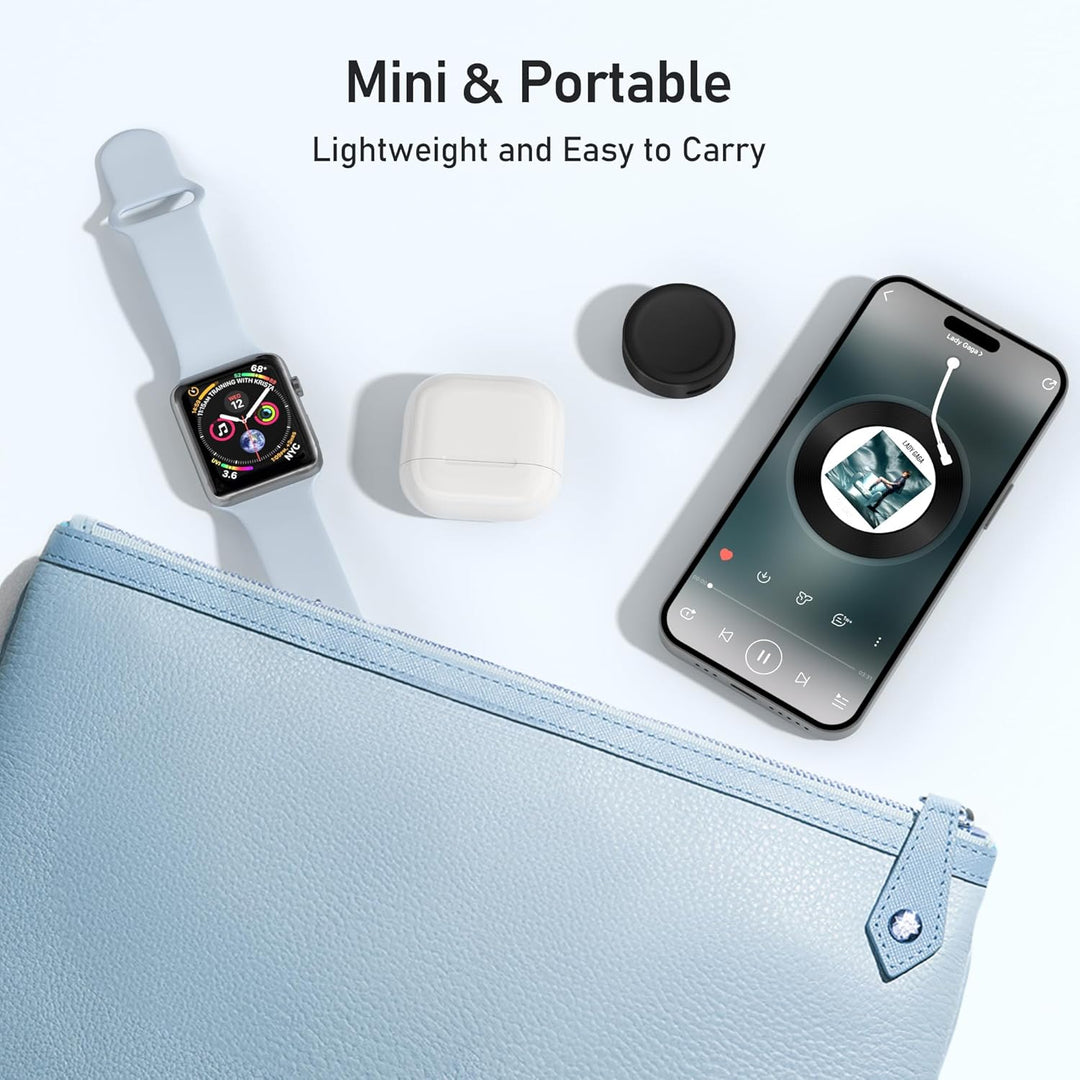 Elebase für Apple Watch Ultra 3 Ladegerät,Magnetisches Ladeadapter,Tragbarer Drahtloser iWatch Ladeg