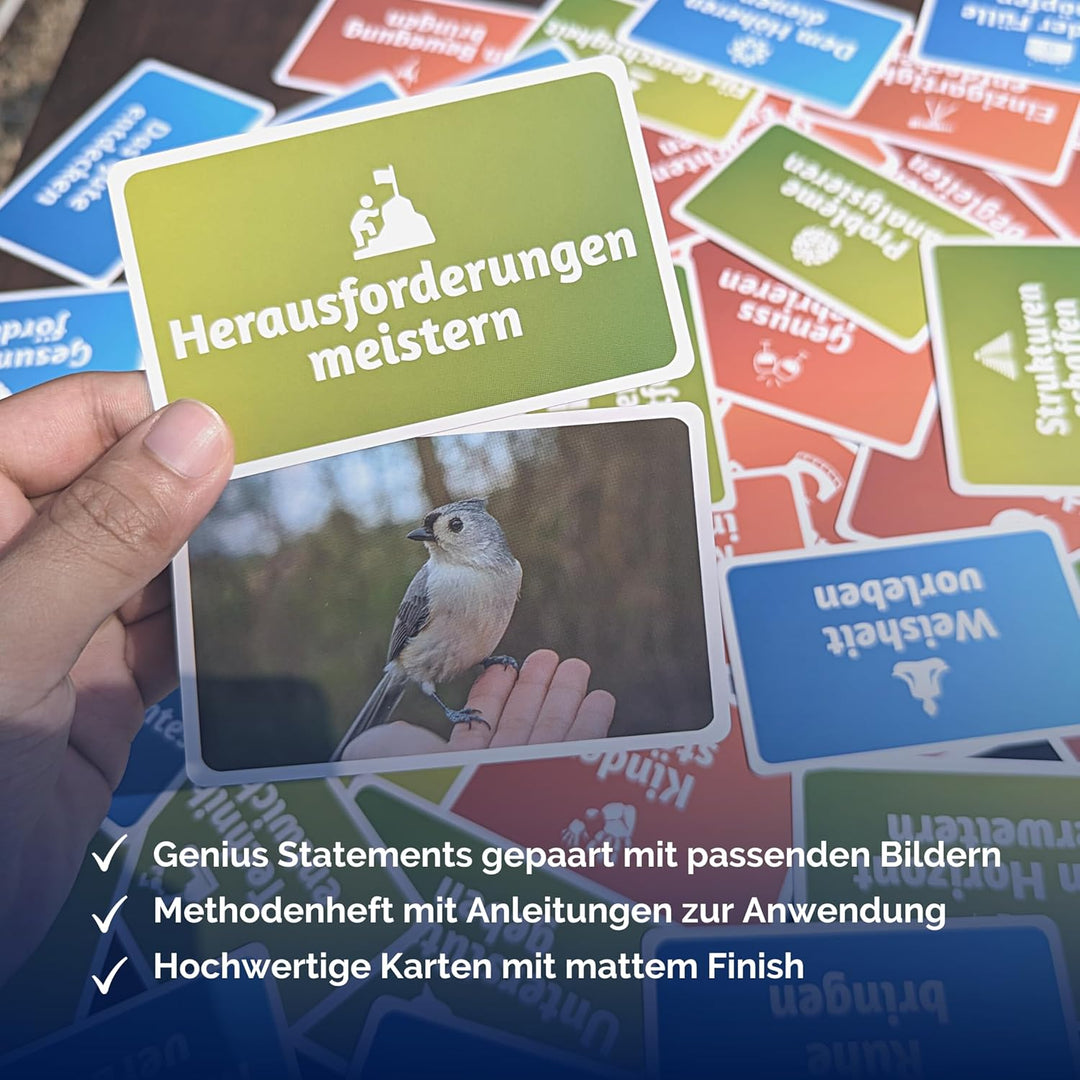 metaFox Kartenbox ‘Sinnsuche’ – 60 Coaching Karten für die Suche nach Sinn, Logotherapie und Karrier
