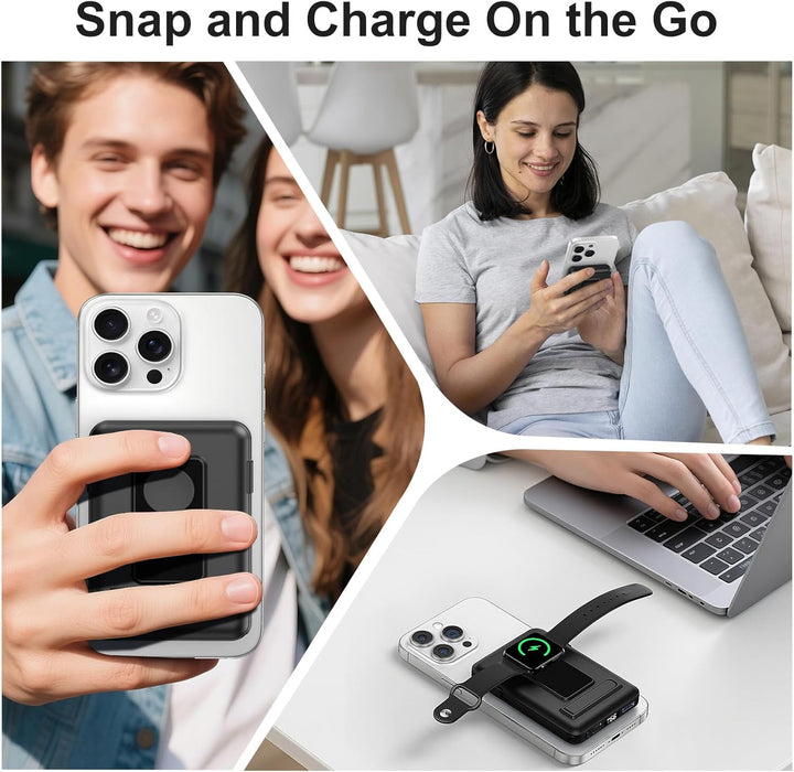 für Magsafe Powerbank, 10000mAh Magnetische Kabellose Power Bank für iPhone, 20W Schnelllade Externe