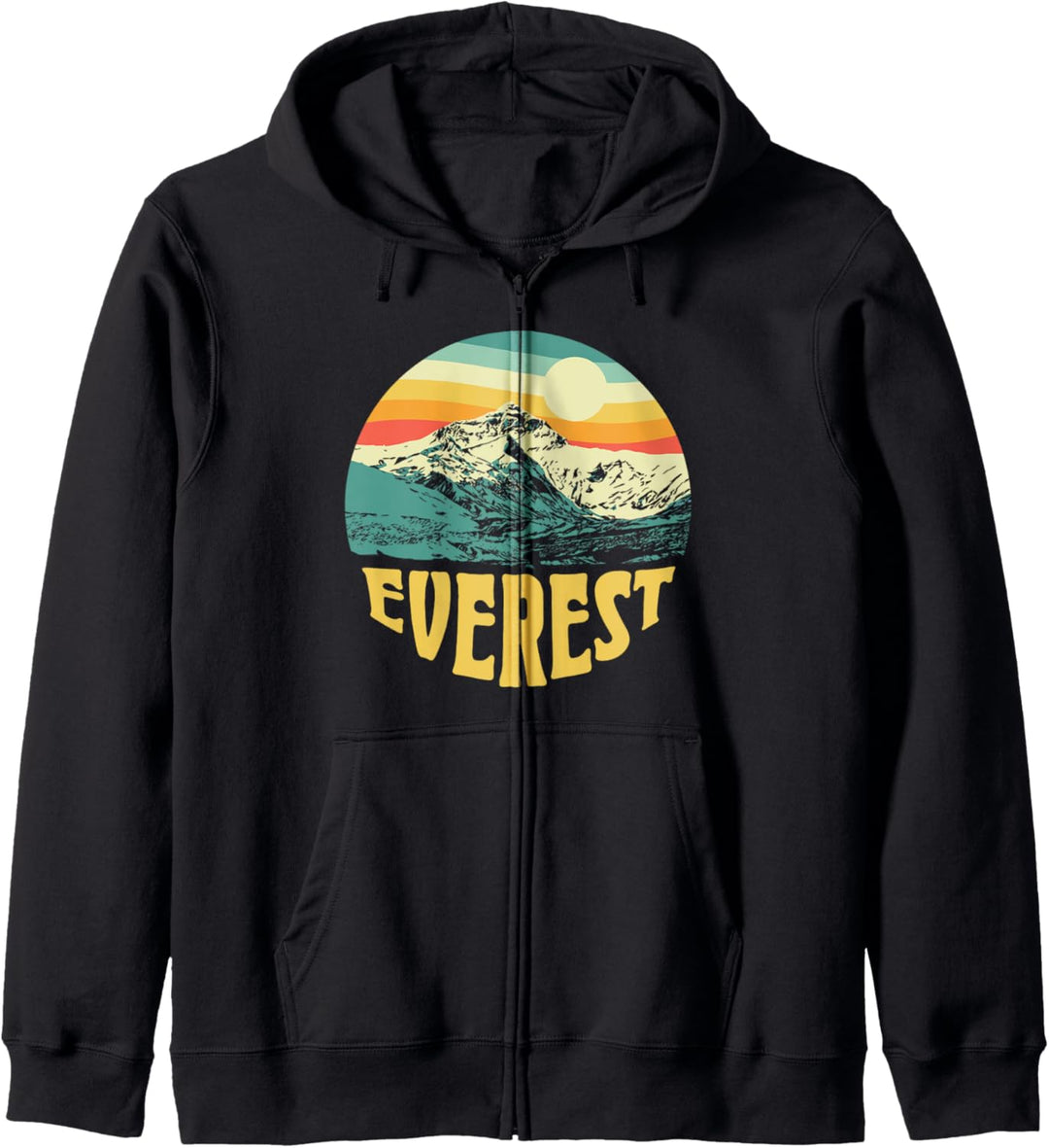 Mount Everest Himalayan Landmark - Vintage 80s Graphic Kapuzenjacke
