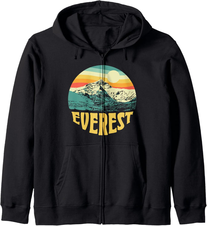 Mount Everest Himalayan Landmark - Vintage 80s Graphic Kapuzenjacke