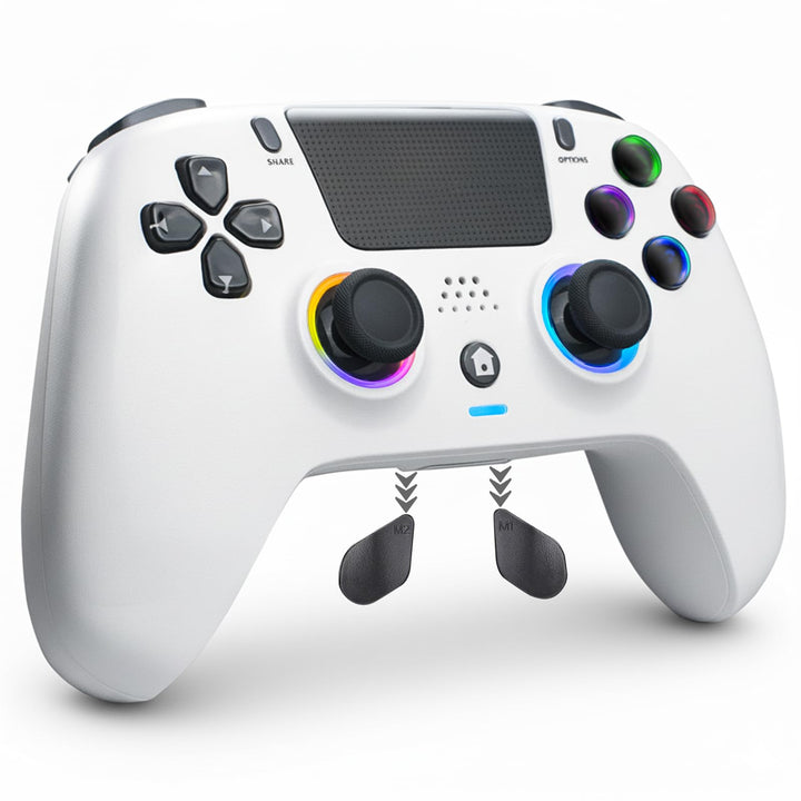 DuLingKer Wireless Controller Kompatibel für PS4/Pro/Slim, Hall Effect Controller mit Hall Joysitck/