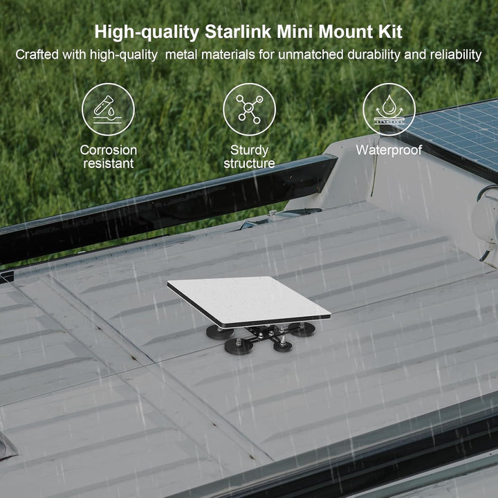 Autohalterung für Starlink Mini, Autodachhalterung mit starker Haltekraft für Metalldach, tragbares