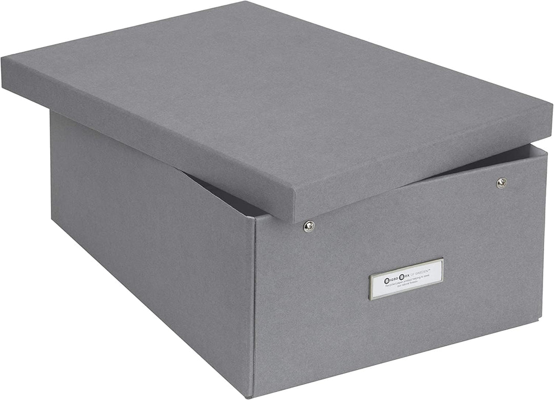 Bigso Box of Sweden Katia Faltbare Aufbewahrungsbox mit Etikettenrahmen zur einfachen Identifizierun