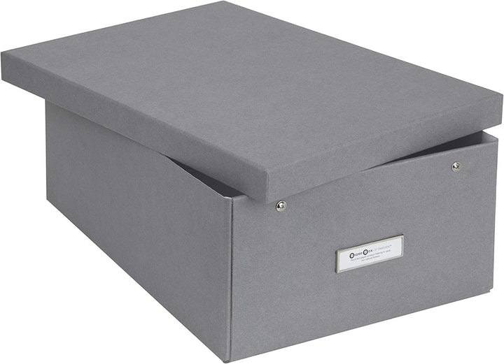 Bigso Box of Sweden Katia Faltbare Aufbewahrungsbox mit Etikettenrahmen zur einfachen Identifizierun