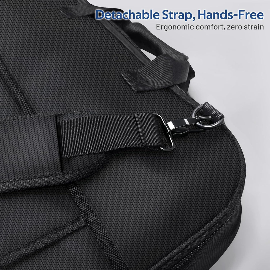 MISSLO Kleidersack Reisetasche für Damen mit Schultergurt, 43" Handgepäck-Kleiderhüllen, 2 in 1 Wass