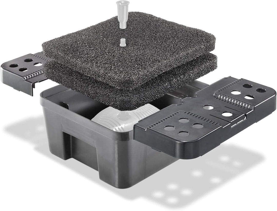 Filterbox XL inkl. Filterschwämme für Solar Teichpumpen Teichfilter Gartenteich Pumpe esotec 101732