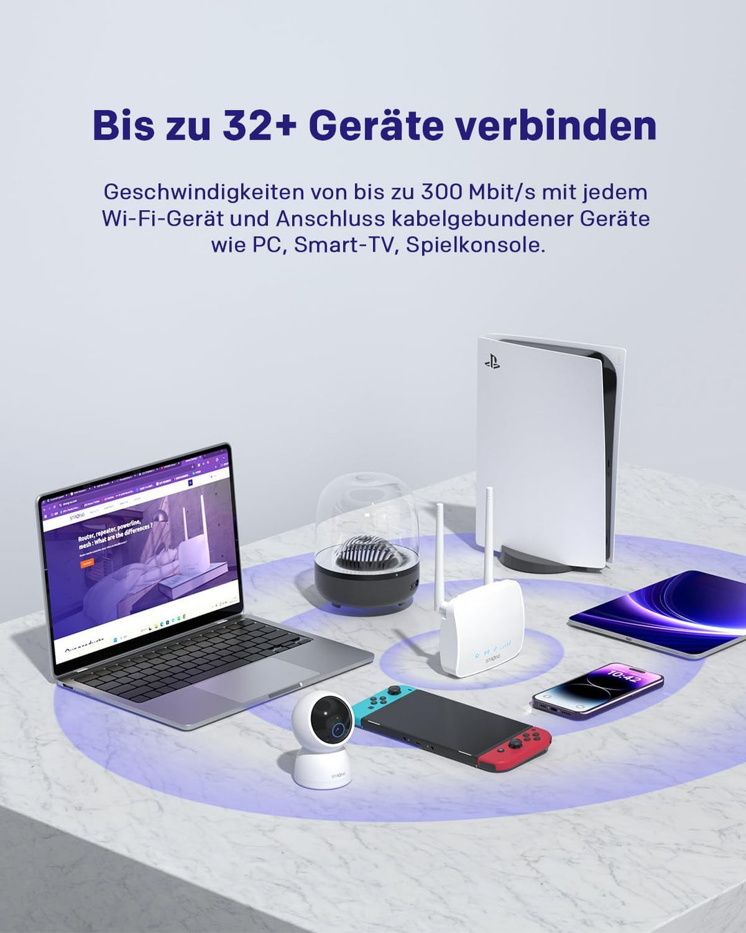 STRONG 4G-LTE-Router 350M - Mobilfunk-Router für stabile Hochgeschwindigkeits-Internetverbindung im