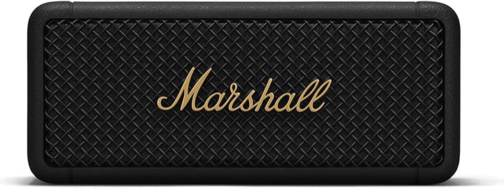 Marshall Emberton Bluetooth Tragbarer Lautsprecher, Kabelloser, Wasserabweisend - Schwarz und Messin
