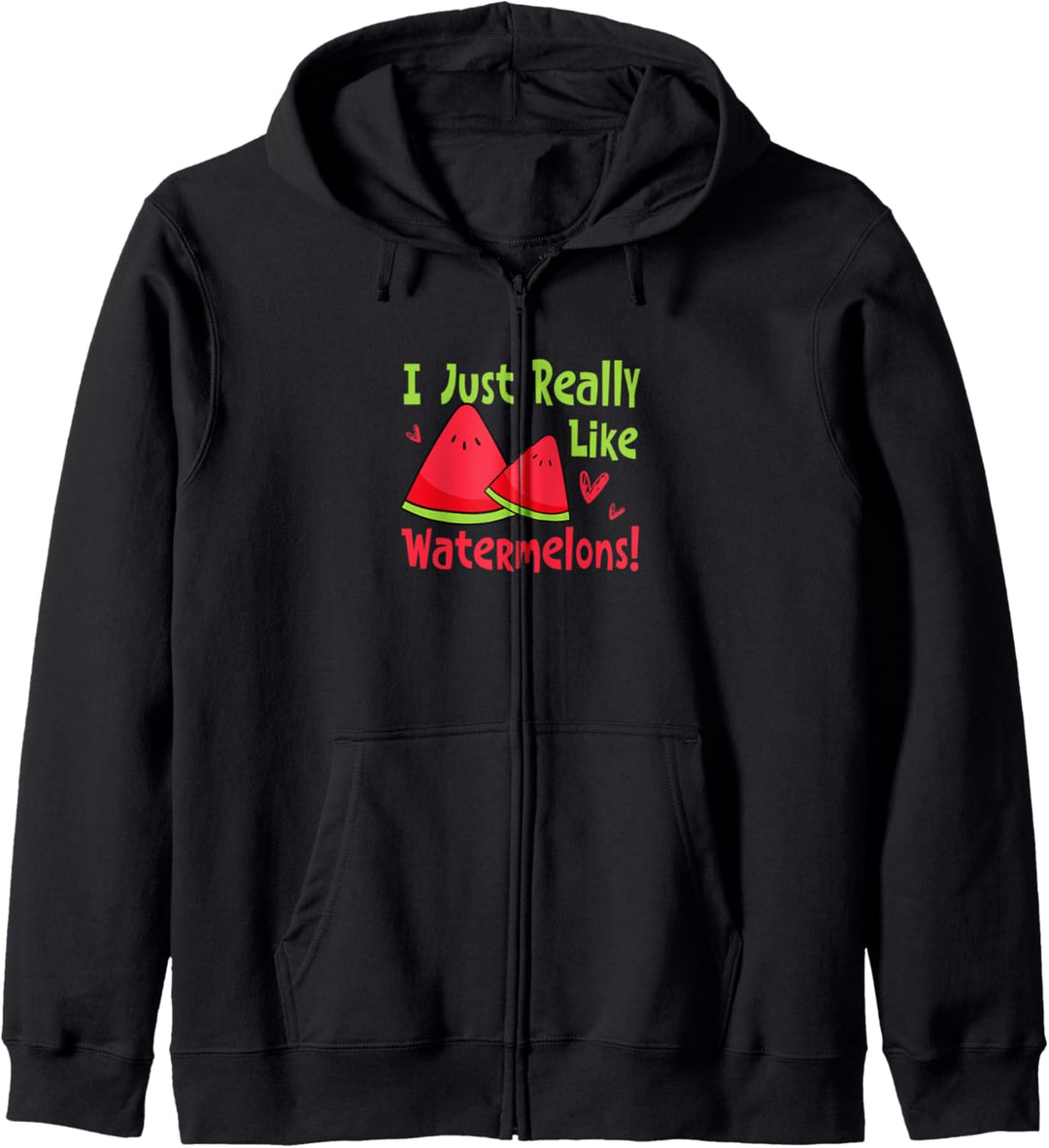 Wassermelonen Sommerfrüchte Melone Kapuzenjacke