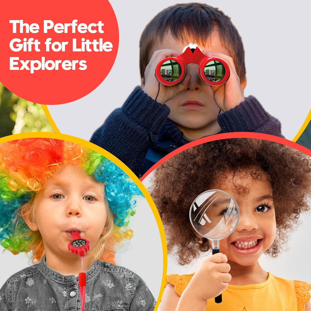Fernglas für Kinder, Spielzeug für 3–12 Jahre alte Mädchen und Jungen, Vogelbeobachtung, Wandern, 4,