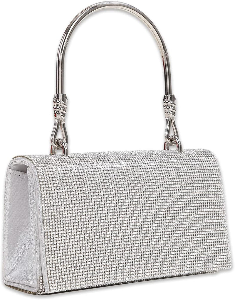 CORIOS Abendtasche Damen Shiny Strass Handtasche Diamant Clutch Bag Kette Schultertasche Klein Tasch