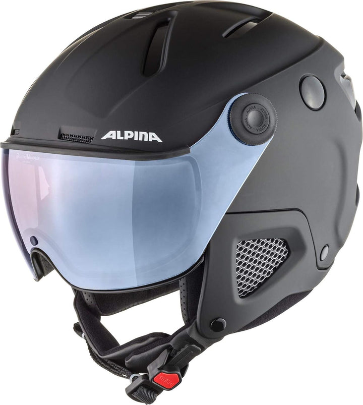 ALPINA ATTELAS VISOR QV - Hochwertiger & Leichter Skihelm Mit Selbsttönenden, Kontrastverstärkenden