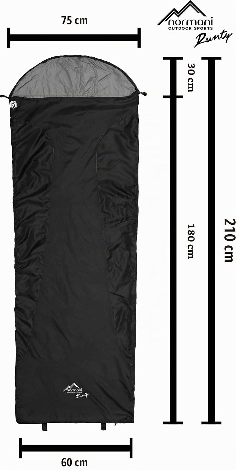 normani Ultralight Schlafsack Runty KOMPAKTE GRÖssE! 3D Mikrofaser Microtech Füllung, wasserdichter