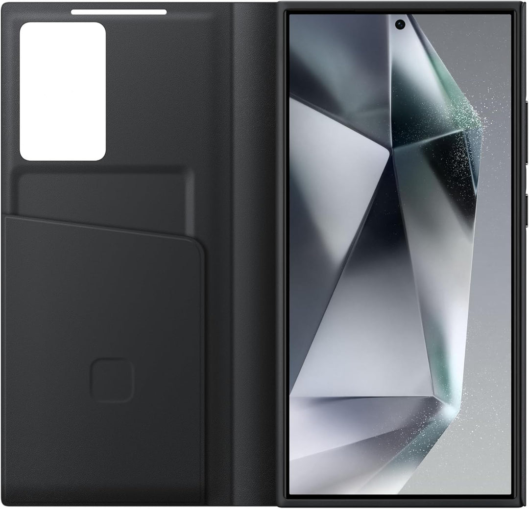 Samsung Smart View Wallet Smartphone Case EF-ZS928 für Galaxy S24 Ultra, Handy-Hülle, Kartenfach, Si
