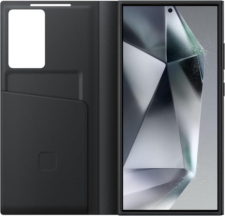 Samsung Smart View Wallet Smartphone Case EF-ZS928 für Galaxy S24 Ultra, Handy-Hülle, Kartenfach, Si