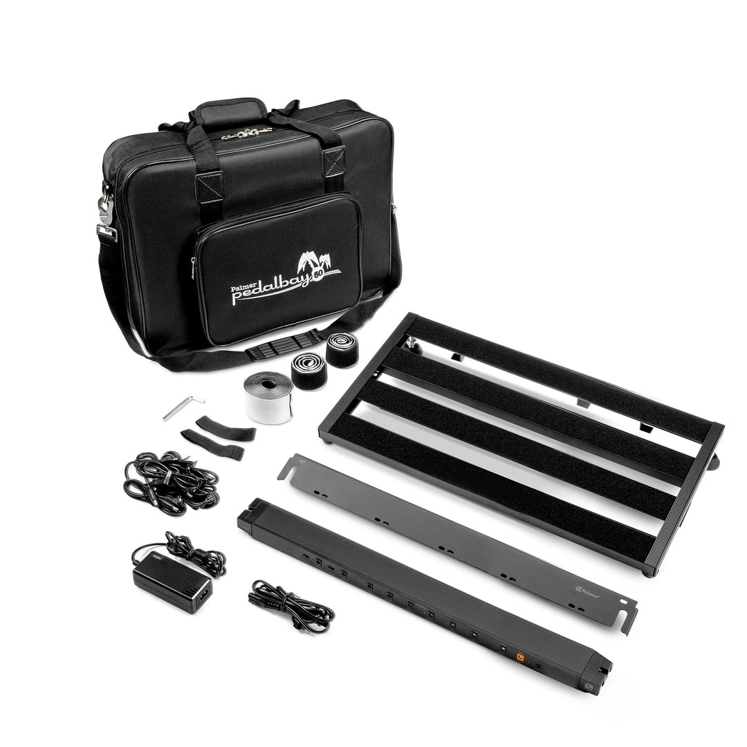 Palmer Pedalbay 60 PB Set - Pedalboard 60 cm inkl Palmer WT PB 60 Netzteil mit 8 Ausgängen, 60 cm