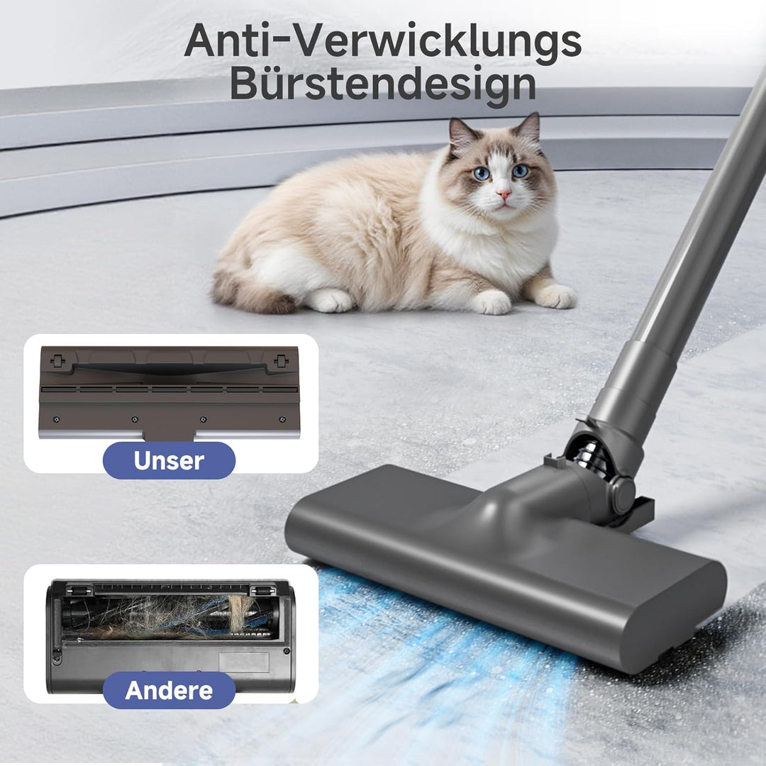 SIMPLUS 9-in-1 Staubsauger mit Kabel 400W, 16KPa Stielstaubsauger & Handstaubsauger, 1kg Leicht, HEP
