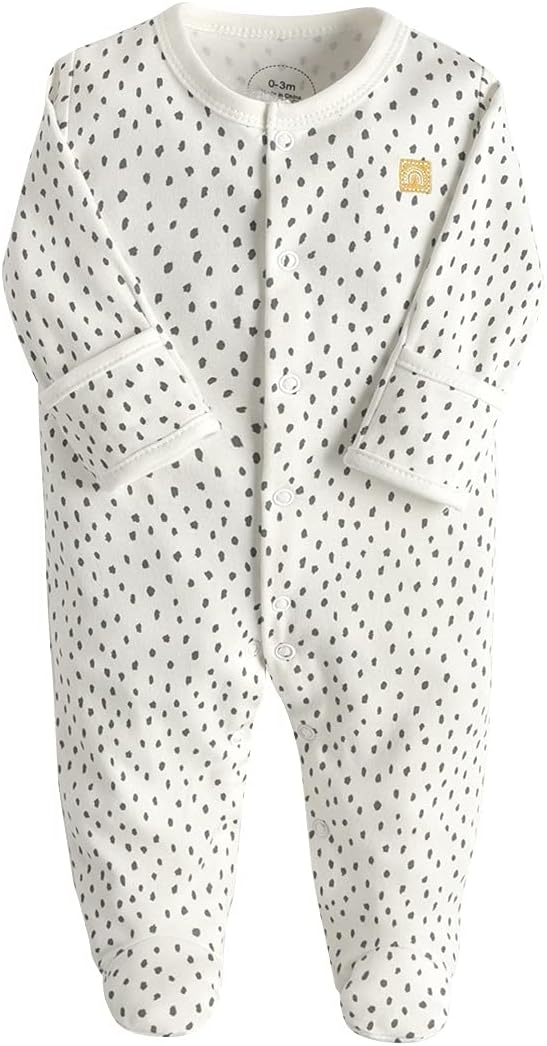 amropi Baby Mädchen Schlafstrampler 3er Pack Jungen Pyjamas Baumwolle Overalls Strampler für 0-12 Mo