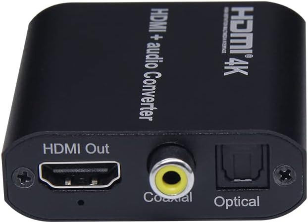 PremiumCord HDMI 4K Audio Extractor mit Audiotrennung auf Stereoklinke, SPDIF Toslink, RCA Cinch, Fa