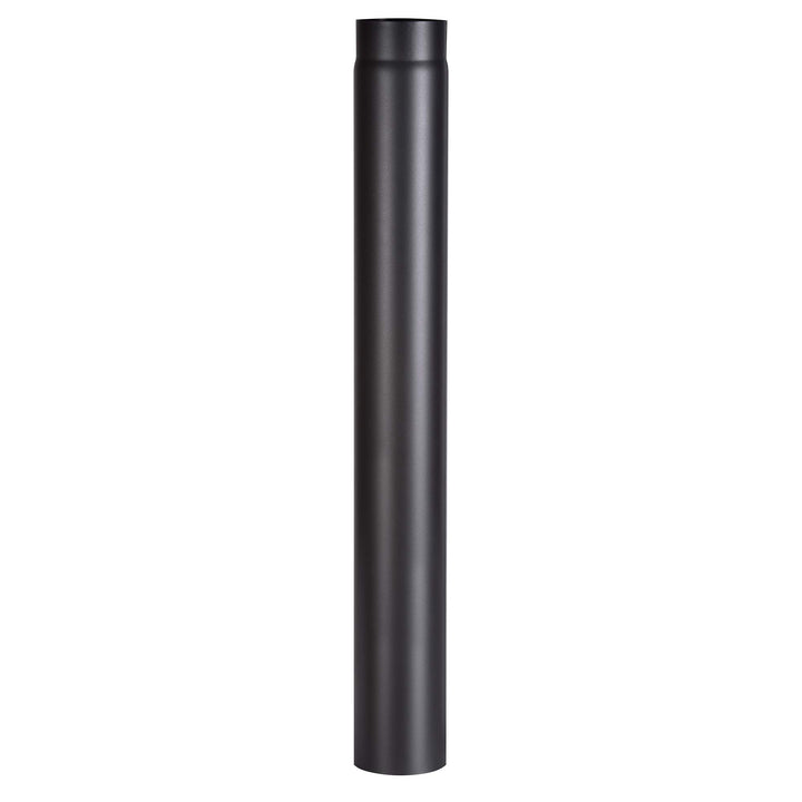 FIREFIX R120/1 Ofenrohr, Schwarz, ⌀ 120 mm, Länge: 1000 mm