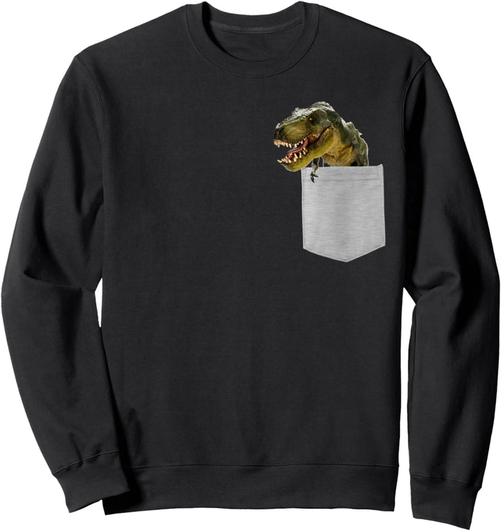 Dinosaur in Your Pocket T-REX, Tyrannosaurus Rex Dinosaur Sweatshirt