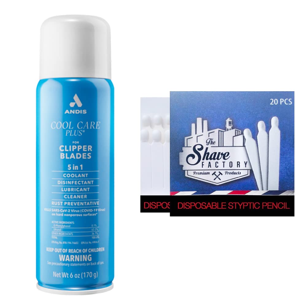 Andis Cool Care 5in1-Haarschneidespray – effiziente Pflege der Haarschneidemaschine, Kühlmittel, Sch