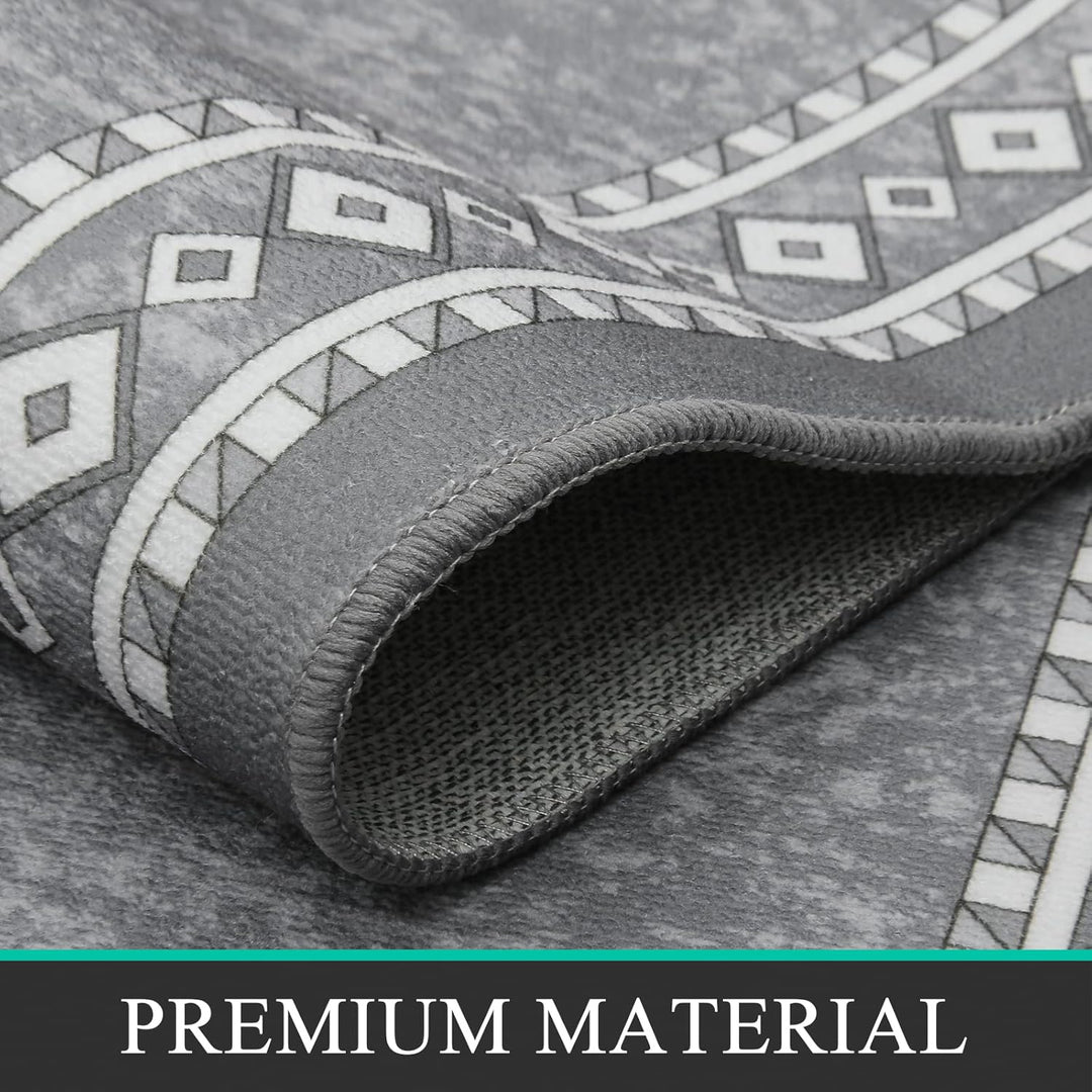 Teppich Läufer 60x180cm Waschbar rutschfest Läufer Flur Teppich Küchenläufer dauerhaft Eingangstürma