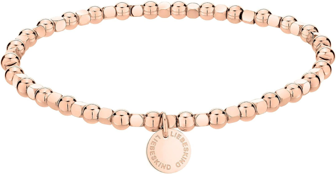 LIEBESKIND BERLIN Beads Armband – kleine Kugeln aus Edelstahl & Edelstein – Silber, Gold, Roségold &