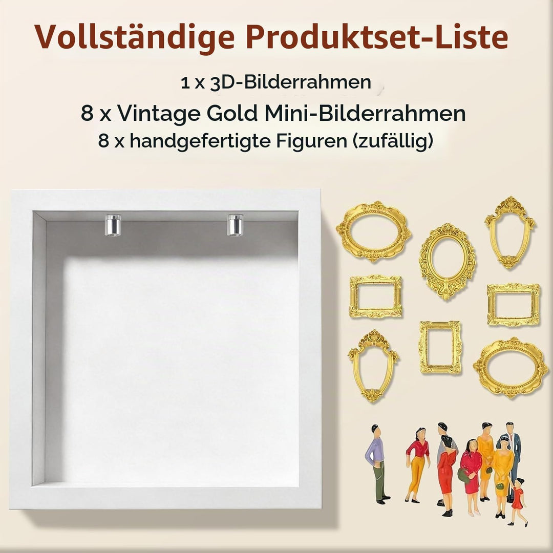 DIY Mini Museum Silhouette Box, Mini Bilderrahmen Vintage C, C
