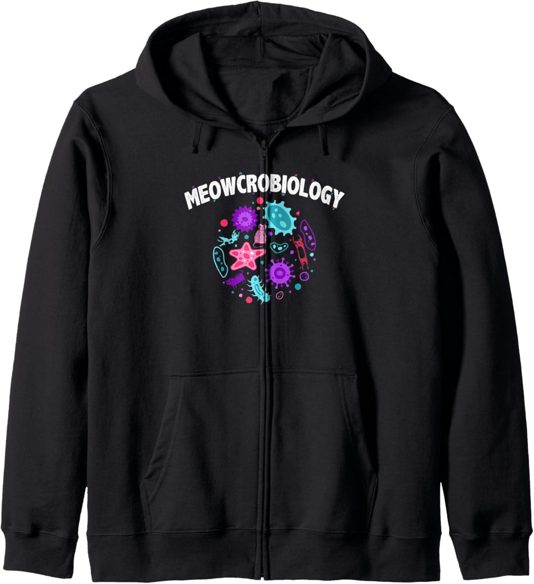 Meowcrobiology - Microbiology Science Funny Cat Lover Kapuzenjacke