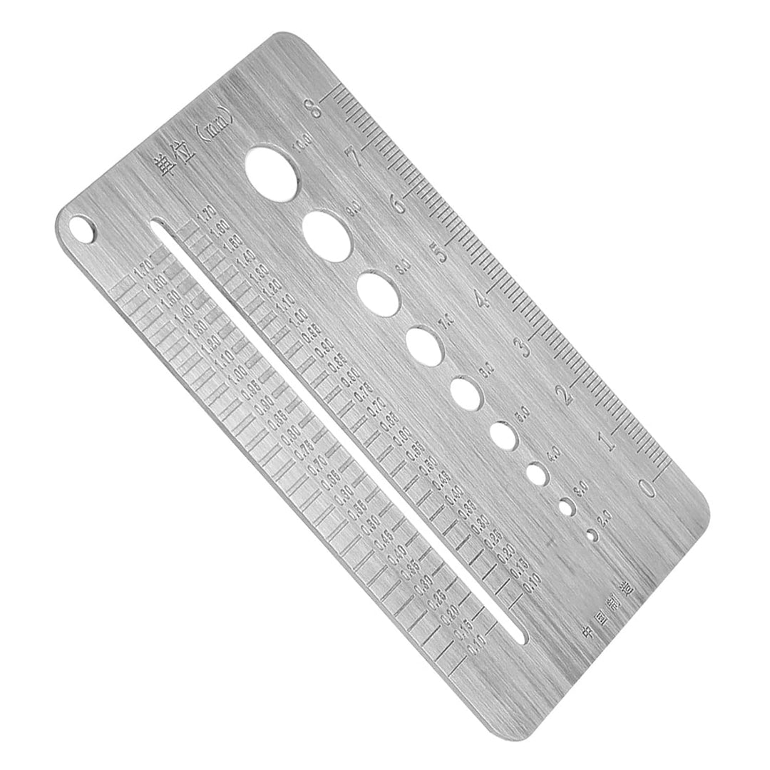 2-10mm Screw Checker Gauge Stahl Screw Checker Edelstahl Screw Gauge Platte Schraubendurchmesser Mes