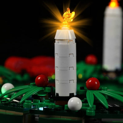 LocoLee Led Licht Set Kompatibel mit Lego Adventskranz, Led Beleuchtungs Set Compatible with Lego 40