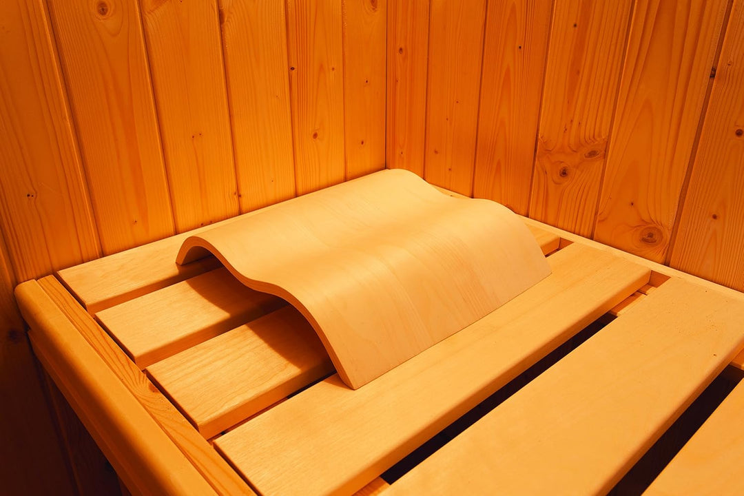 SULENO - Sauna Kopfstütze HELMI ergonomisch Kopfkissen Kopfkeil Nackenstütze Saunazubehör