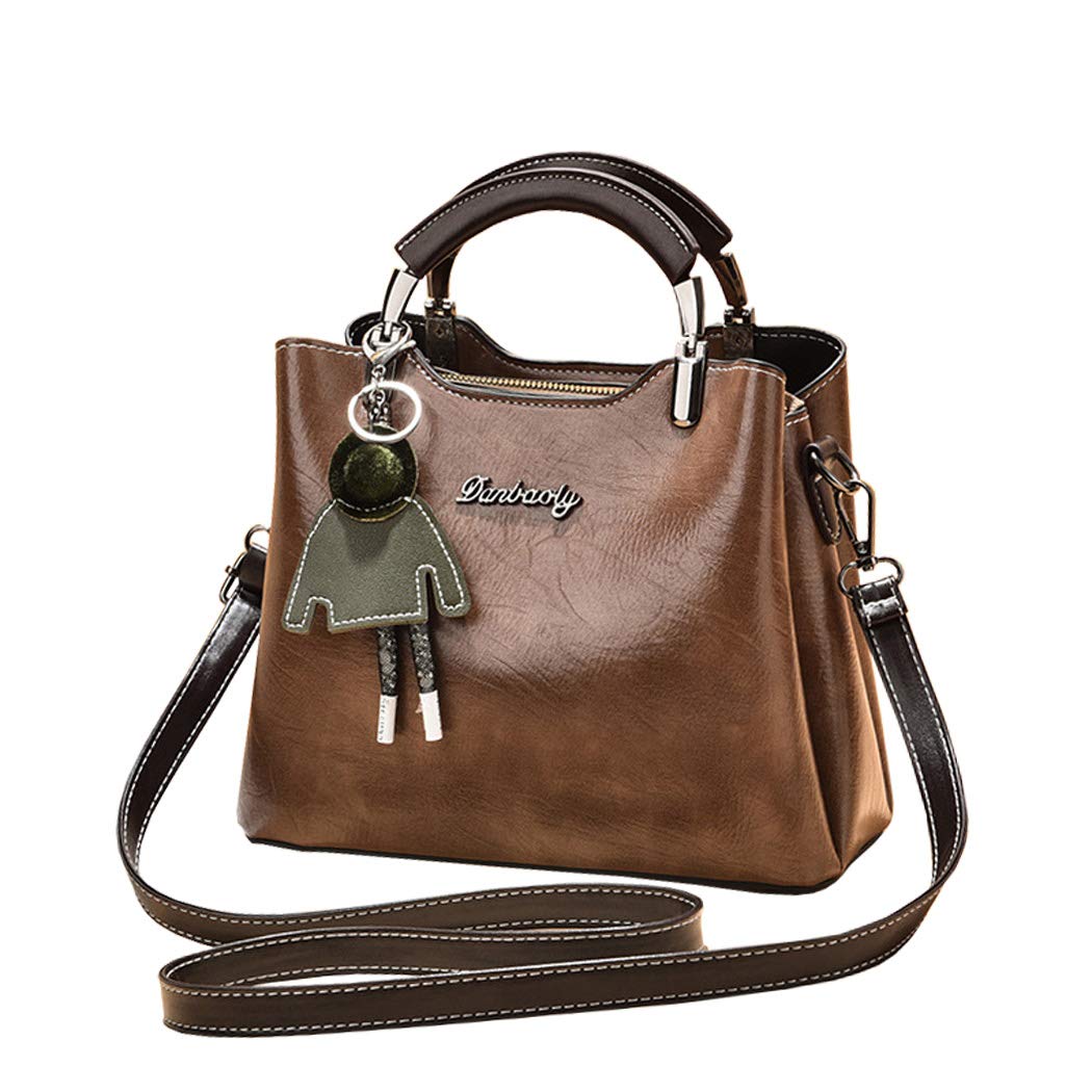 BUKESIYI Damen Tasche Umhängetasche Handtasche Frauen Klein Schultertasche Weekender Lack PU Leder C