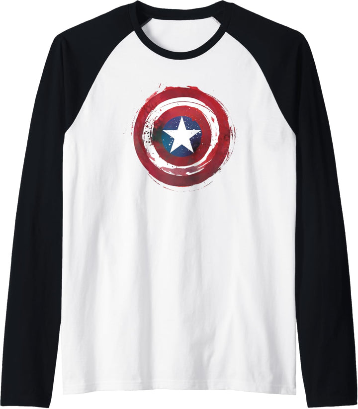 Marvel Captain America Painted Shield Raglan