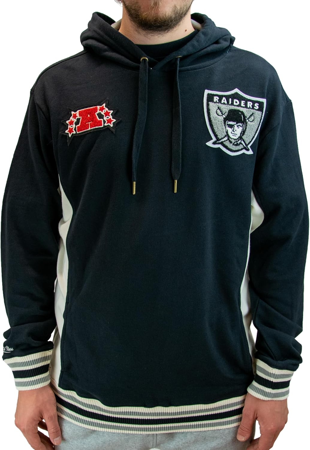 Mitchell & Ness Team Legacy French Terry Hoody - NFL, Oakland Raiders, Schwarz
