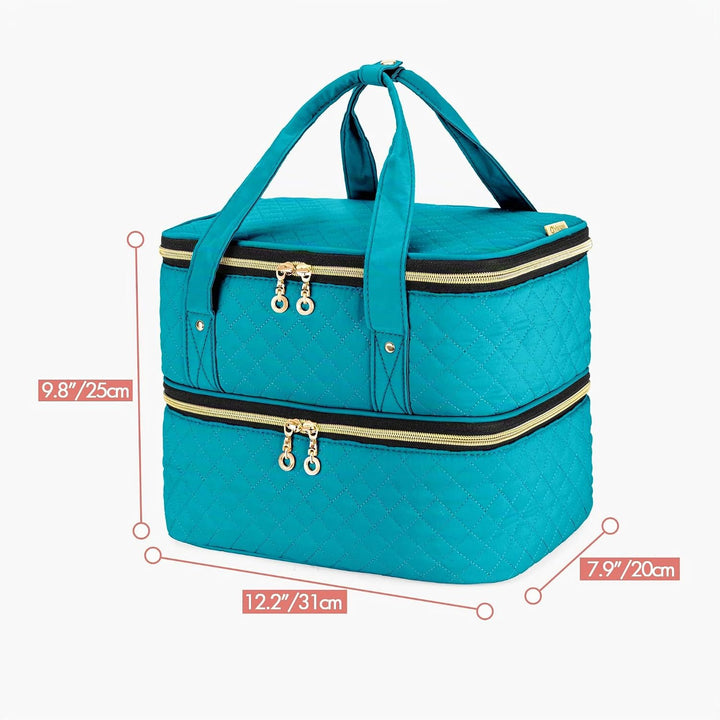 Yarwo Nagellack Tasche Organizer, Nagellack Aufbewahrung für 40 Flaschen Nagellack (bis zu 15 ML) un