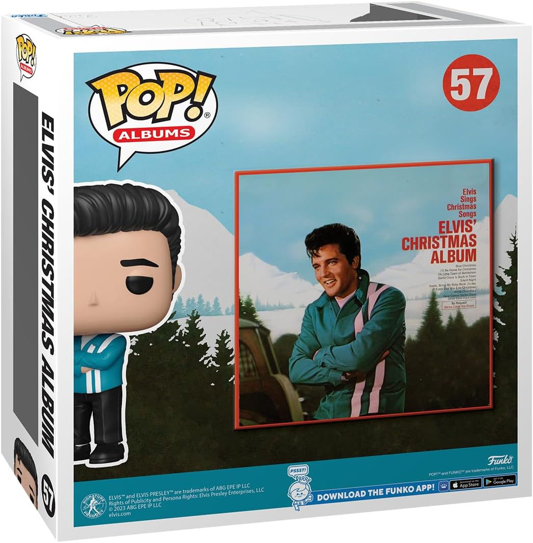 Funko Pop! Albums: Elvis Presley - Elvis Presley Xmas Album - Vinyl-Sammelfigur - Geschenkidee - Off