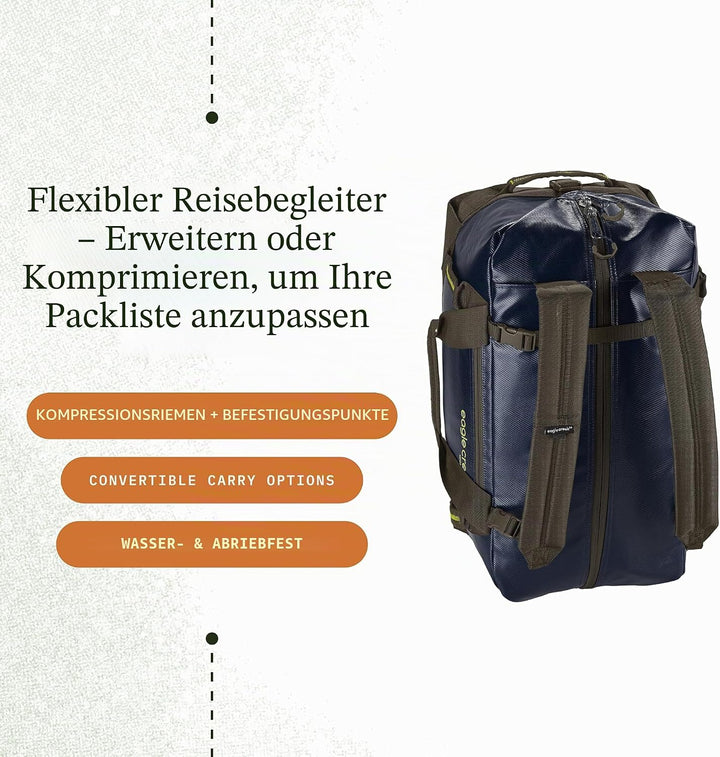 Eagle Creek Migrate Reiserucksack mit versteckten Rucksackgurten, grosse Öffnung mit vollständiger Ö