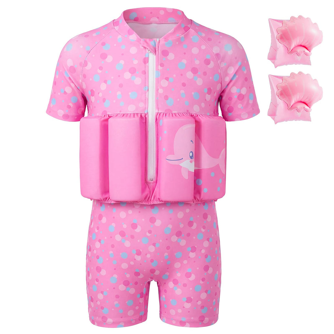 Badeanzug Baby Mädchen Jungen mit Floatation Kleinkind Schwimmtraining Hilfe Schwimmende Badeanzug E