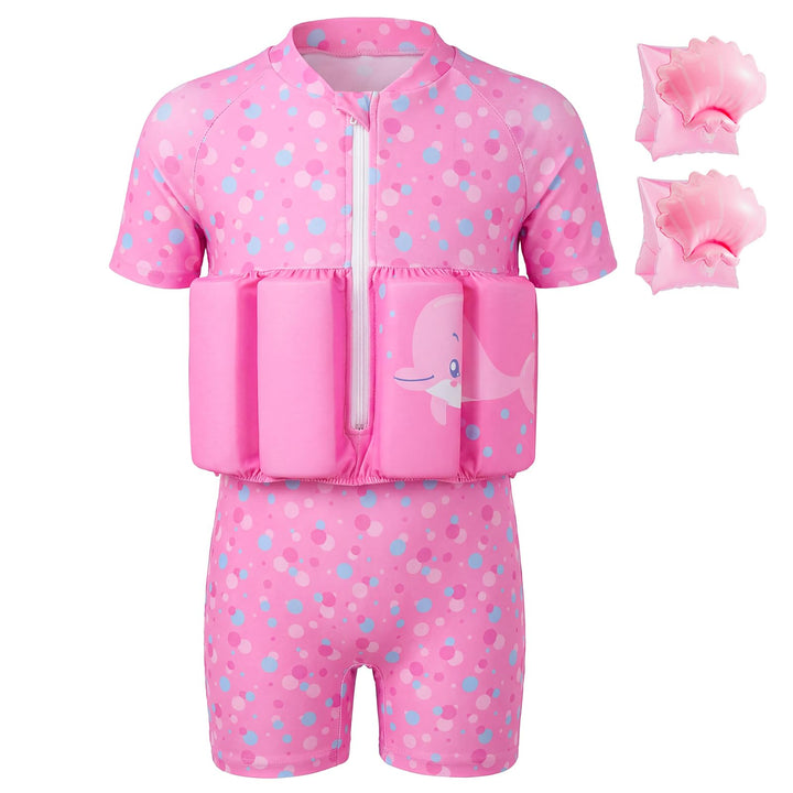 Badeanzug Baby Mädchen Jungen mit Floatation Kleinkind Schwimmtraining Hilfe Schwimmende Badeanzug E