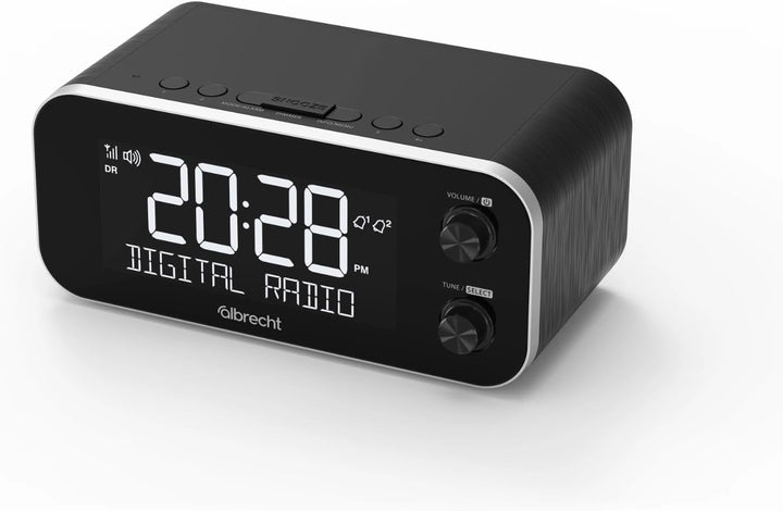 Albrecht DR 455 Radiowecker DAB+ und UKW | ASA Alarmfunktion für Sicherheitsmeldungen | 5-Zoll-Displ