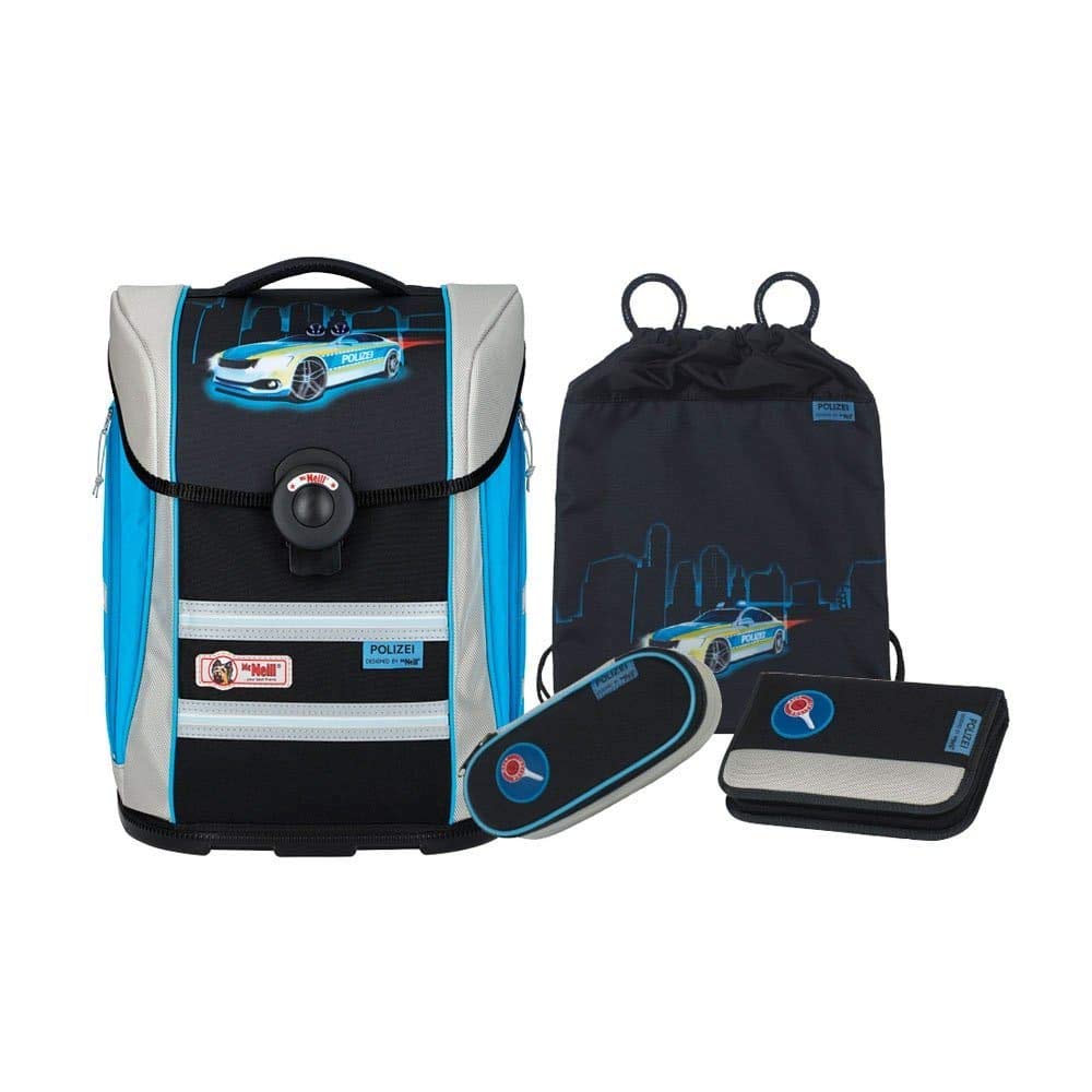 McNeill ERGO Primero McLight Schulranzen-Set 4tlg. Grau ca. 30 x 38 x 22 cm
