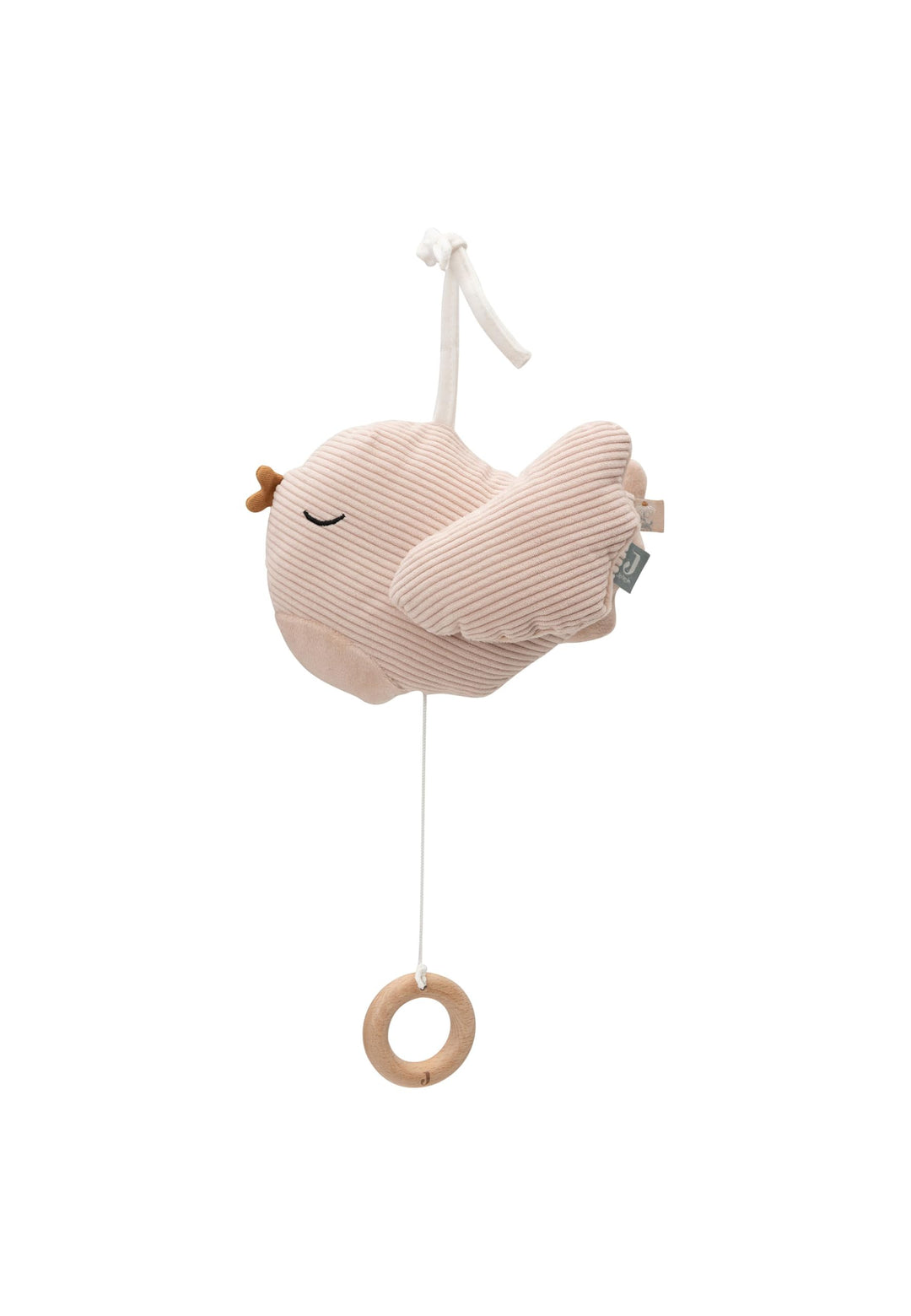 Jollein Spieluhr Baby - Lovely Birds - Stoff Musikanhänger - Für Mädchen und Jungen - Baby Musikspie