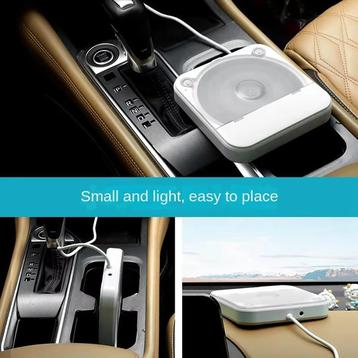 Jevina Tragbarer Universal-CD-Player fürs Auto - Verlustfreie Verbindung, Einfache Bedienung, Kompat