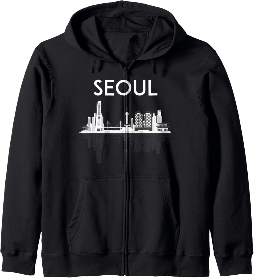Seoul Südkorea Koreanische Stadt Kpop Kdrama Skyline Hangul Kapuzenjacke