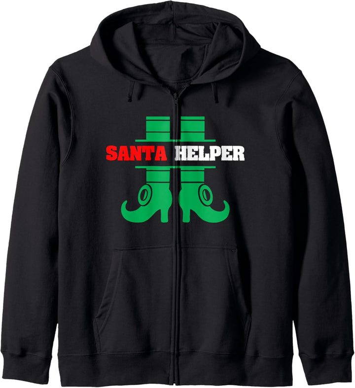 Santa's Helfer, Elfenstiefel, Weihnachtsfeiertagsgeschenk Kapuzenjacke