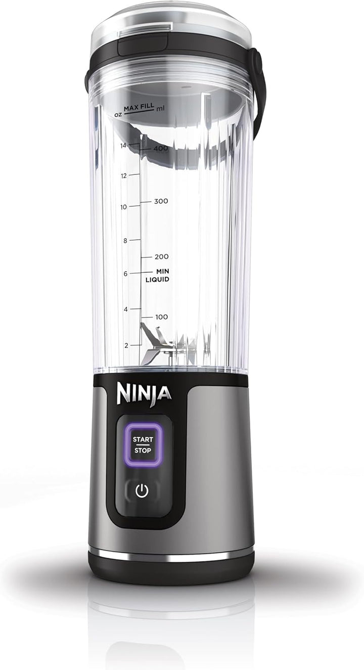 Ninja Blast Kabelloser Mixer, tragbar, USB-C wiederaufladbar, 530 ml, mit auslaufsicherem Trinkdecke